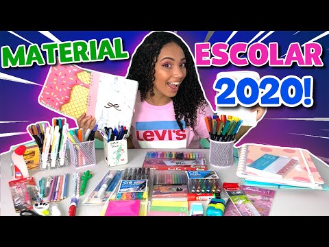 MEU MATERIAL ESCOLAR COMPLETO!!!