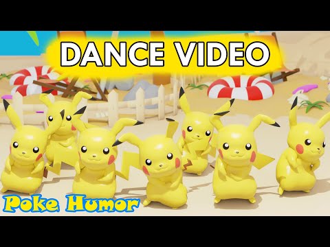 Pikachu Pokémon dancing on the beach!| Kids Dance Song | Kids Song | Pokémon Kids