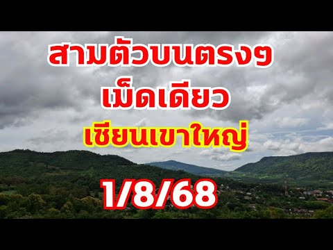 เลขเซียนเขาใหญ่ ร้อยสิบหน่วย สามตัวเม็ดเดียว 1/8/68