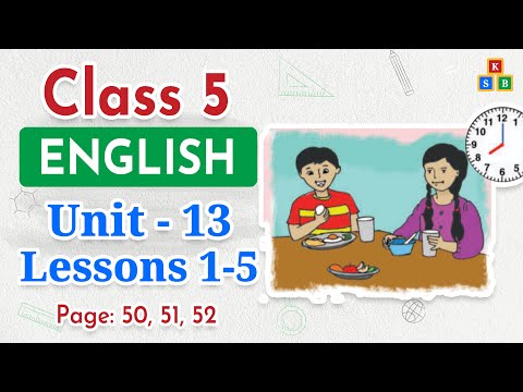 Class 5 English | Unit 13 | Lessons 1-5 | Telling the Time