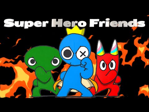 Super Hero Friends‼️Future of Rainbow Friends + Garten of Banban? Friendship Animation Compilation🤩