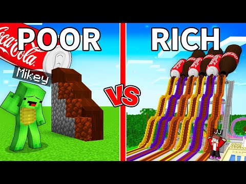 Mikey POOR vs JJ RICH Coca Cola Park Survival Battle in Minecraft (Maizen)