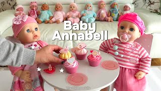 Baby Annabell Special Doll Unboxing & Play Day | Cupcake Party, Twin Pram Stroll & Bedtime Routine