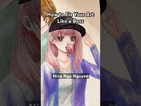How to Fix Your Art Like a Boss๐งข My Hand SLIPPED AGAIN!๐ฑ #artcommunity #artlovers #anime #artists