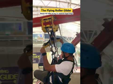 The flying roller glider kw delhi 6 mall Rajnagar extension #shorts  #ghaziabad #fun #ride