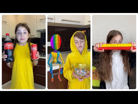 Candy 🍭 vs Skittles Popit Siren Head Compilation video