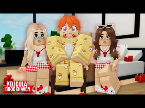 LA PIJAMADA DE LAS HERMANAS 😨😏 BROOKHAVEN PELICULA  🏡