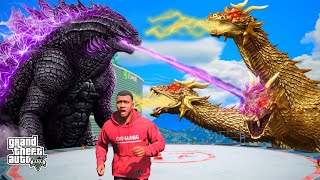 Godzilla Vs King Ghidorah Fight In GTA 5 😱 | CMD Gaming