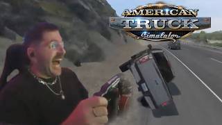 i don't know how any of us have our license | American Truck Simulator w/ friends