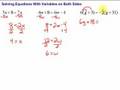 Solving Equations with Variables