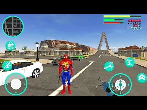 El Hombre Araña Gangster - Mundo Abierto - Juegos Android | Spider Rope Hero Vice Town Gameplay