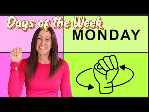 Days of the Week In Sign Language Song for Children, Kids and Toddlers by Patty Shukla