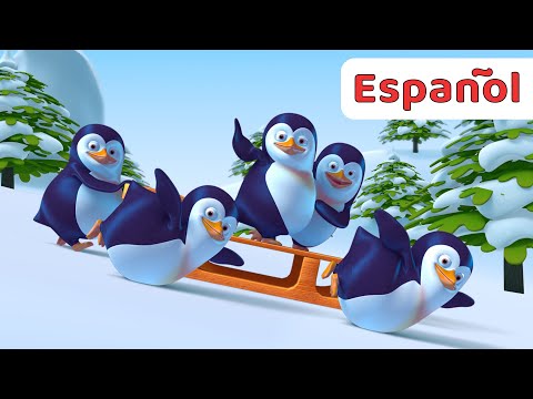 Cinco Pingüinos, A Bailar | Pingüino Canciones Infantiles | Animales | Fun For Kids TV