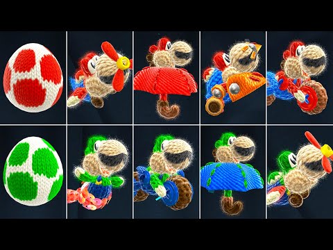 Yoshi's Woolly World - All Transformations (2 Player)