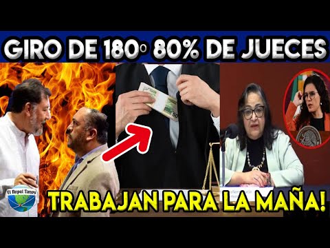 GIRO DE 180º 80% DE JUECES TRABAJAN PARA LA MAÑA!