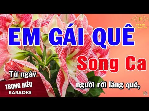 karaoke Em Gái Quê Song Ca Nhạc Sống | Trọng Hiếu