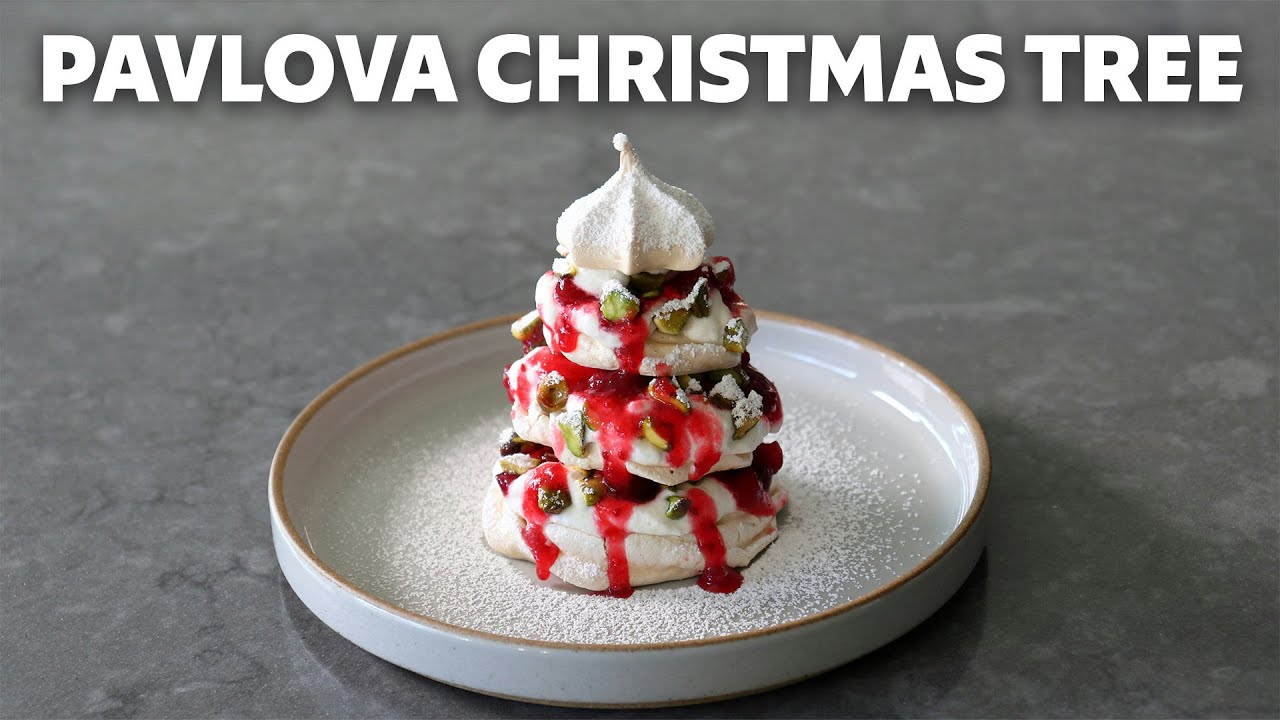 Pavlova Christmas Tree - A Perfect Holiday Dessert - Food Wishes
