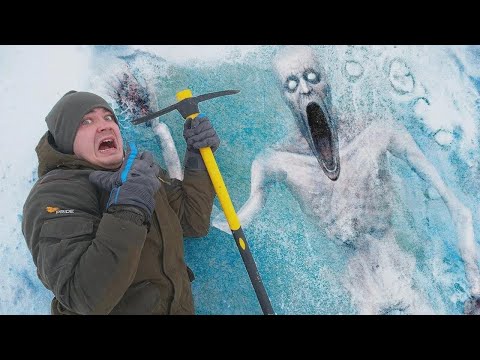 ¡Encontramos un monstruo peligroso atrapado bajo el hielo!