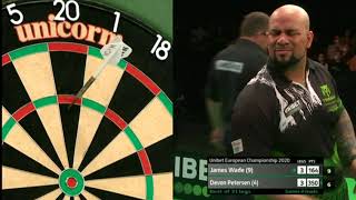 Devon Petersen v James Wade - 2020 Unibet European Championship  Semi-Finals