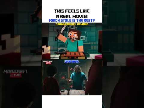 The best Minecraft Movie Scene Remake, agree or disagree? #minecraft #minecraftmovie #movie