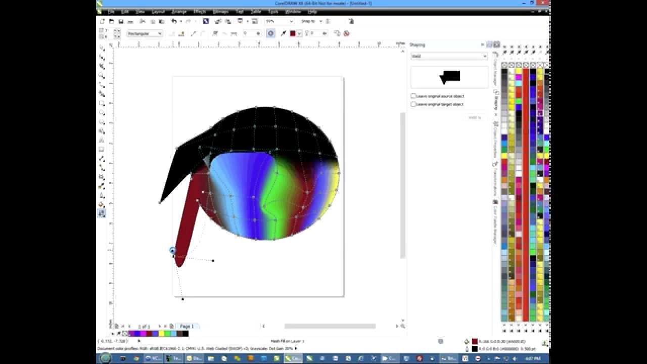 Click to watch the How To Use The Mesh Fill Tool In CorelDRAW video