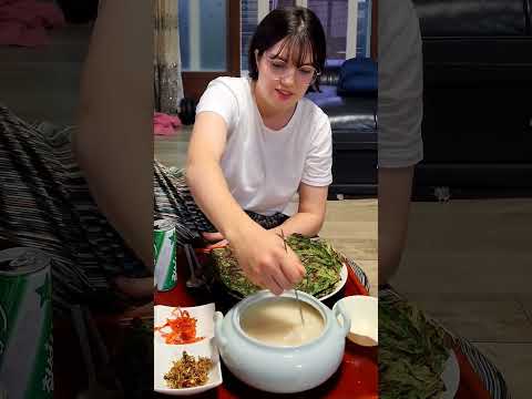 러시아아내에게서 낯선 아재의 향기가.. #국제커플 #러시아여자 #막걸리