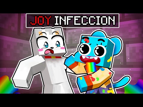 ¡Cómo sobrevivir a la INFECCIÓN DE JOY GUMBALL en Minecraft! 😱