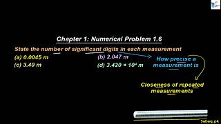 Class 9th | Punjab Board (2025-26) | Chapter 1 | Numerical Problem: 1.6