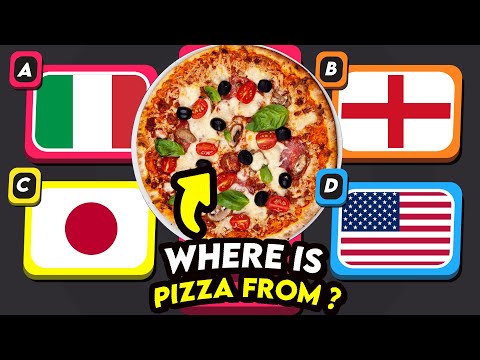 Guess the country by Its Food Challenge ! Genius Test 🍔🍕