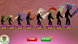 ALL SKIN EPIC STICKMAN MERCENARY x9999 VS FINAL BOSS, GRIFFON | Stick War Legacy Mod | MrGiant777
