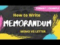 Understanding Memorandum Structure and Purpose
