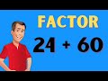 Factoring with GCF and the Distributive Property