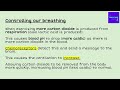 Respiratory System Control Mechanisms