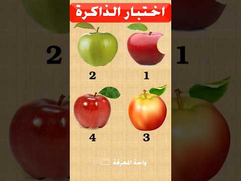اقوى اختبار للذاكرة | اختبر قوة ذاكرتك#24