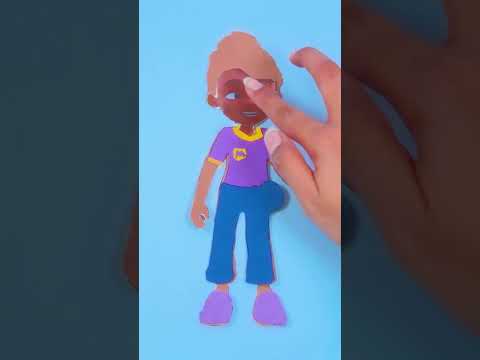 How to make a DIY Meekah Paper Craft!! #shorts #Meekah
