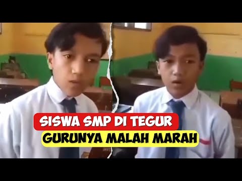 Viral! Bocil SMP Ditegur Gurunya Tapi Malah Marah