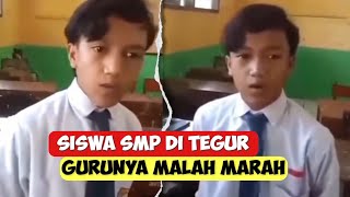 Viral! Bocil SMP Ditegur Gurunya Tapi Malah Marah