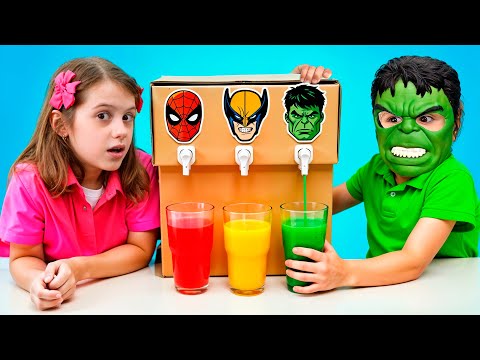 Eva and superheroes Adventures - Funny toy stories for kids