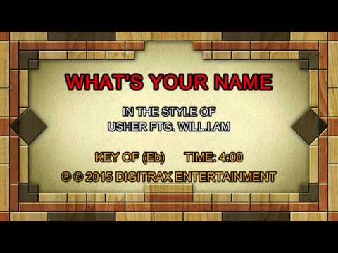 Usher ftg. will.i.am – What’s Your Name (Backing Track)