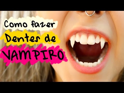 Como fazer dentes de vampiro  - Gabriela Capone