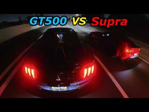 This Supra At The Gas Station Wanted To Race My GT500....