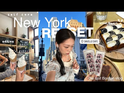 getting my life together & RESET vlog | deep cleaning room, grocery shop, visiting new york