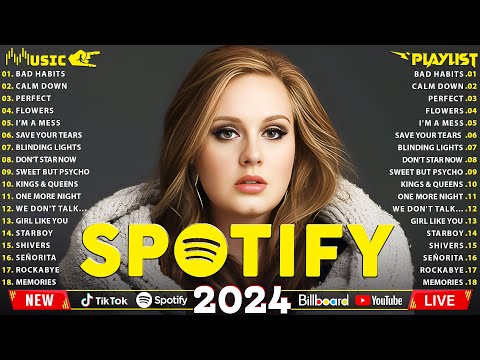 Adele, The Weeknd, Dua Lipa, Maroon 5, Rihanna, Miley Cyrus, Ed Sheeran &#127775; M&#250;sica Pop En Ingl&#233;s 2024&#128150;