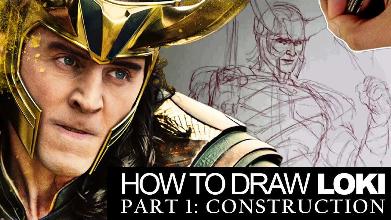 How to draw loki from thor ragnarok part 1 of 3: construction