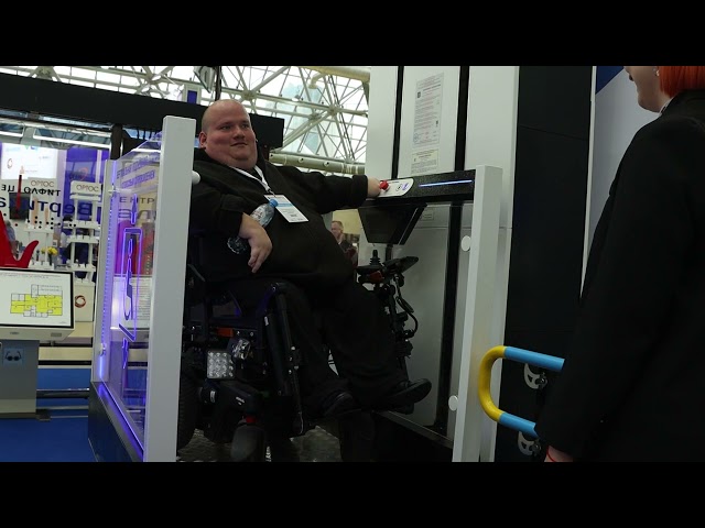 Видео Вертикальный подъемник для инвалидов по ГОСТ до 2м, Купить подъемник для инвалидов ДС-01-Ш с шахтой