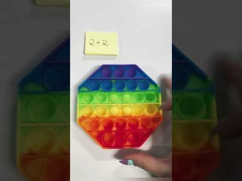 DICA DE MATEMÁTICA COM POP IT FIDGET TOY #SHORTS