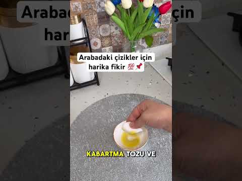 Arabadaki çizikler için harika fikir 💯✅ #pratikbilgiler #keşfet #youtubeshorts #viral ￼