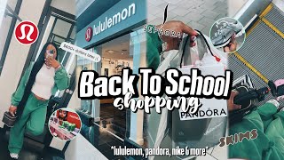 BACK TO SCHOOL CLOTHING SHOPPING 2025 + HAUL | lulu, foot locker, zara , sephora + more! 