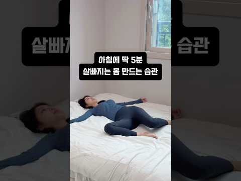 아침에 일어나자마자 딱 5분❗️살빠지는 몸 만드는 습관✨ #홈트 #홈트레이닝 #스트레칭 #스트레칭운동 #다이어트 #다이어터 #유지어터