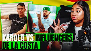 Karola le cierra la puerta a influencers de la costa 🔥